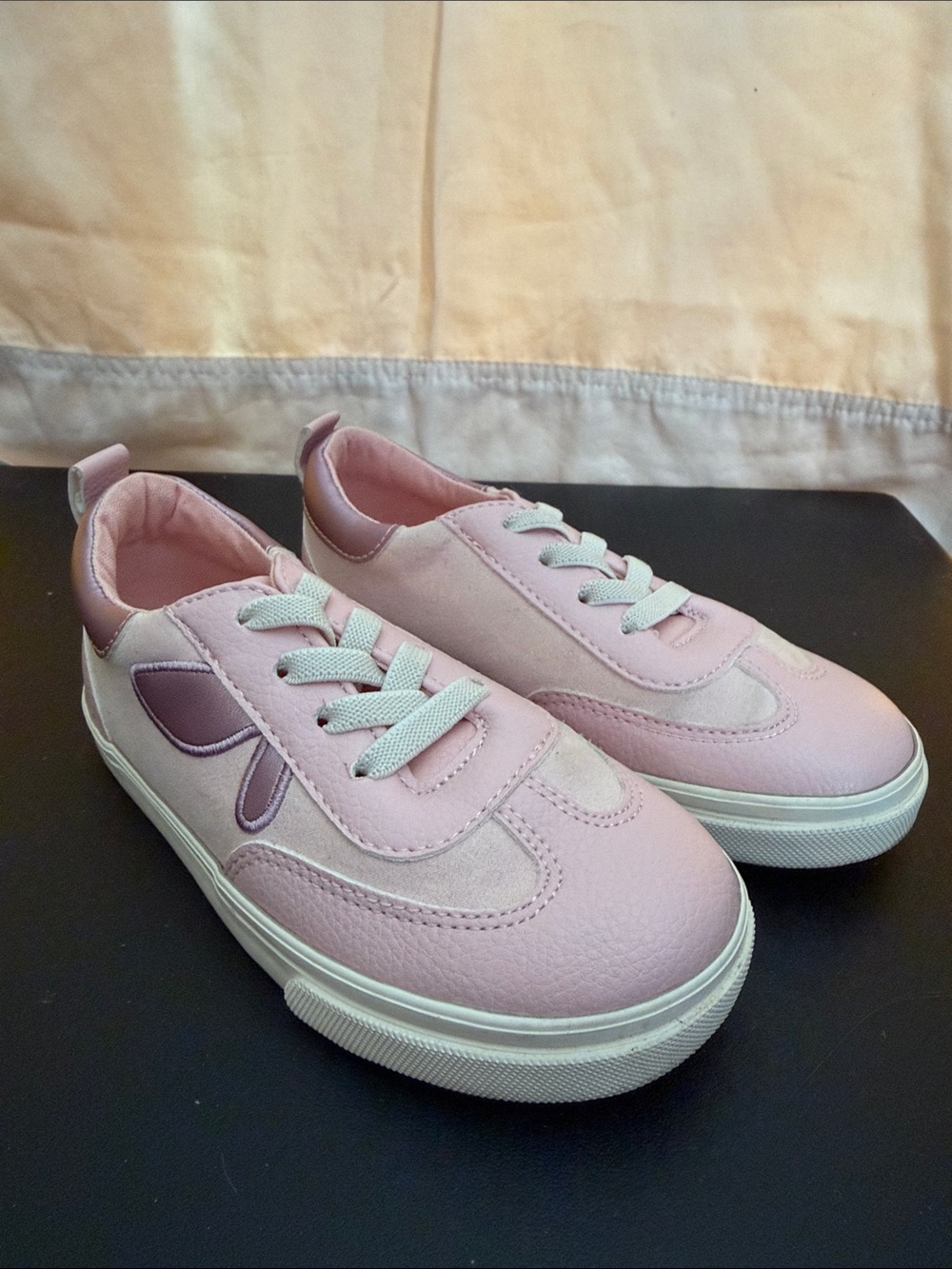 Old Navy Pink Lace-Up Kids Sneakers